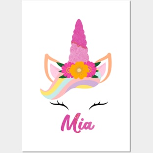 Name mia unicone awesome gift Posters and Art